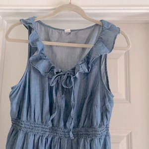 Sleeveless denim dress by Old Navy
